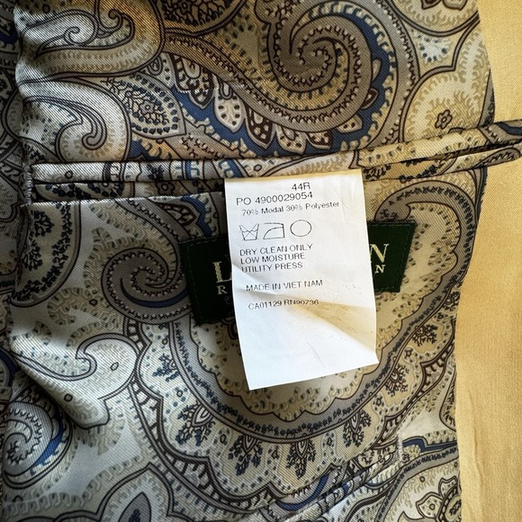 Lauren Ralph Lauren Men's Blazer / Sports Jacket Modal & Polyester Size 44R - Picture 5 of 12